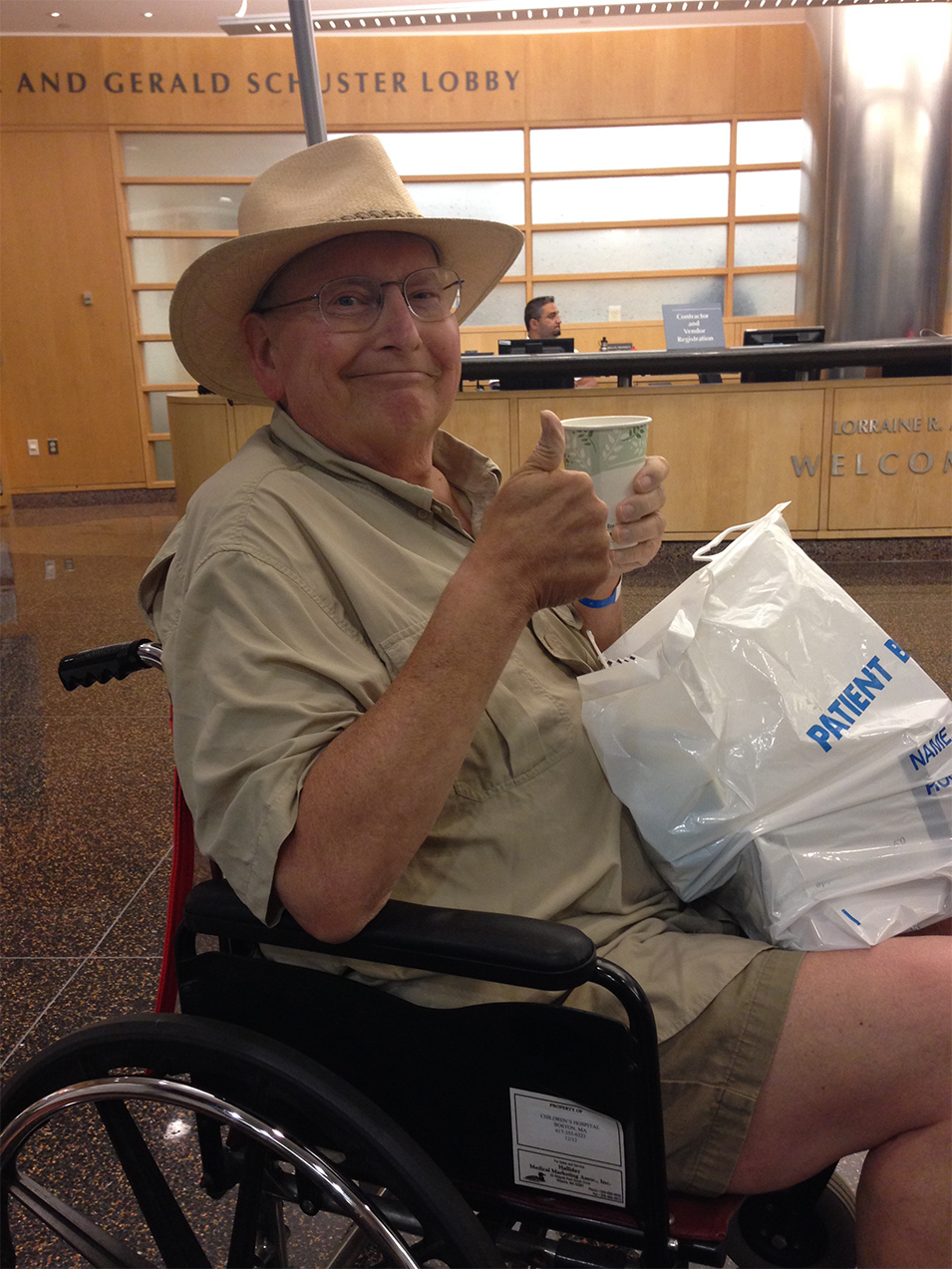 original photo of older gentleman in wheelchair